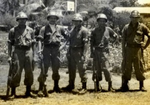 Military police under the Lon Nol government participate in training in Phnom Penh. (Source: Documentation Center of Cambodia)
