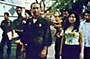 Lon Nol (center) is seen in a still from a video clip presented by the OCP at the ECCC. Many of the documents presented on Wednesday focused on the “seven traitors,” which allegedly included Lon Nol.