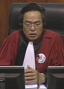 The presiding judge of the Trial Chamber, NIL Nonn